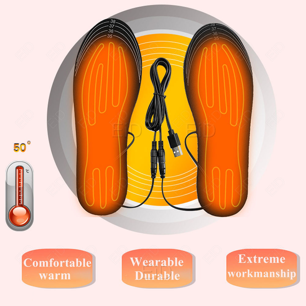 USB Sưởi Ấm Lót Chân Mùa Đông  - đánh giá và giá Men Shoes Eid