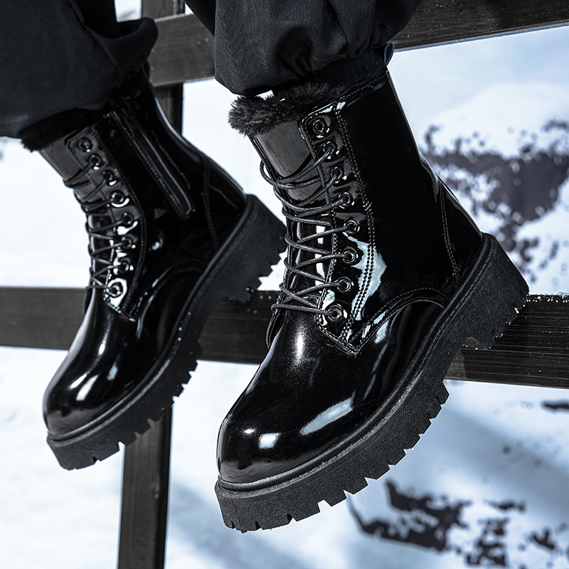 Men's warm plush high-top boot - đánh giá và giá Men'S Shoes For Work
